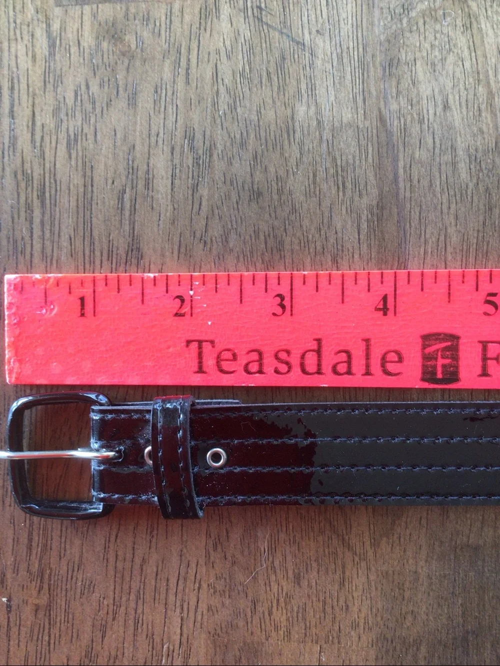 Bundle 2/$ 14 Women’s Black Patent Belt with Slim Buckle Sz M/L 34.75 inches